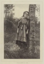 Een Bretonse meisje, avond